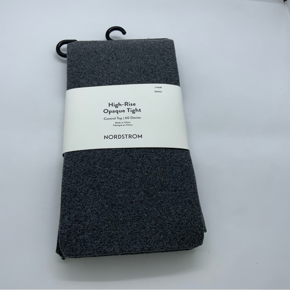 Nordstrom High-Rise Tights - Charcoal Control Top 60 Denier